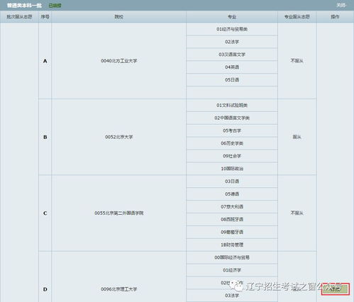 遼寧高考志愿填報系統操作手冊（考生版）